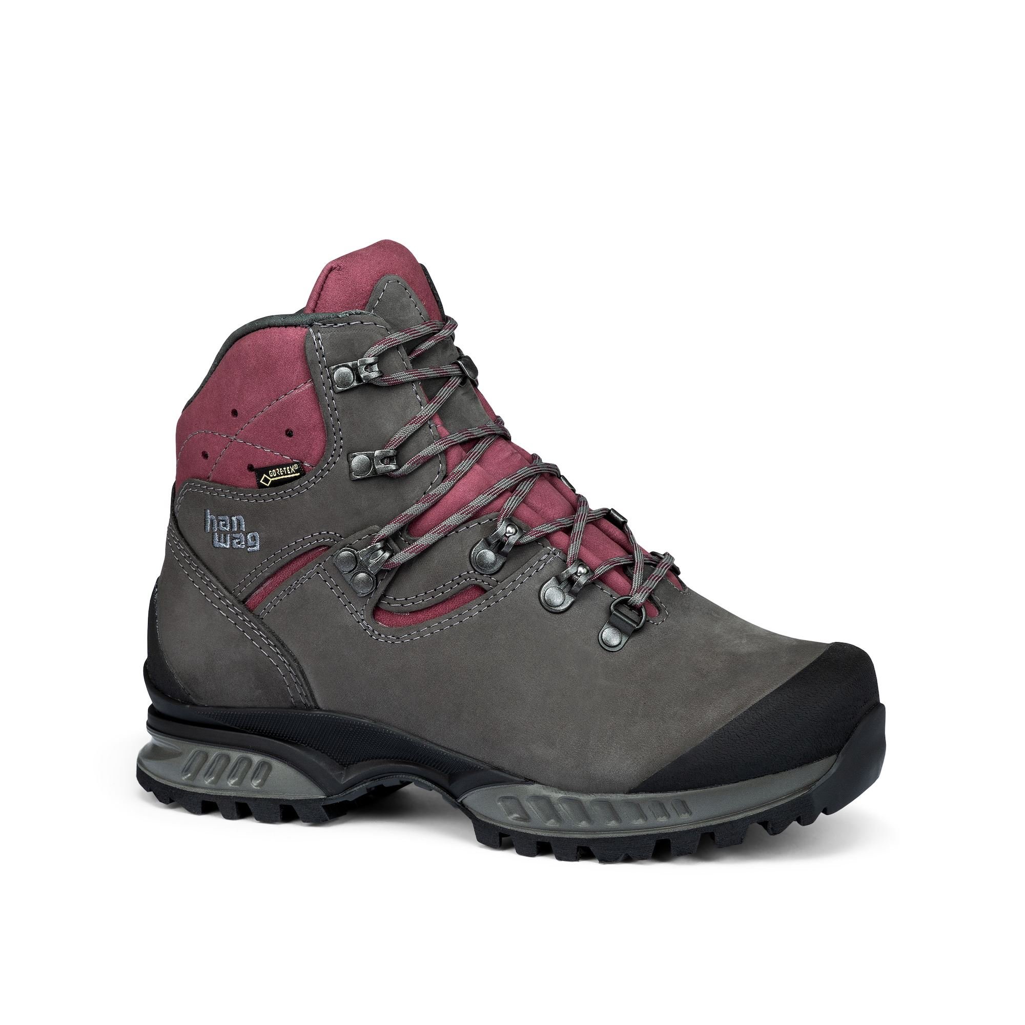 Hanwag Women's Tatra II GTX Bunion Boots Deep Grey/dark Red VXPNS1478